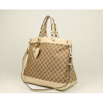 Quality Gucci  Handle bags 282342 Canvas Large Ladies Handbags