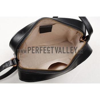 Cheap Gucci Bee Detail Black Leather Bag