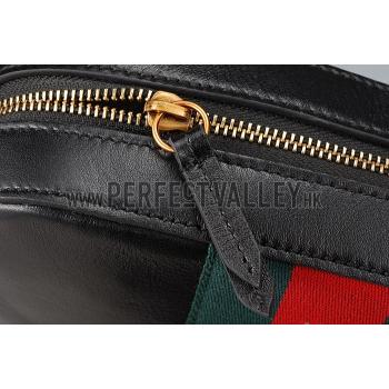 Cheap Gucci Bee Detail Black Leather Bag