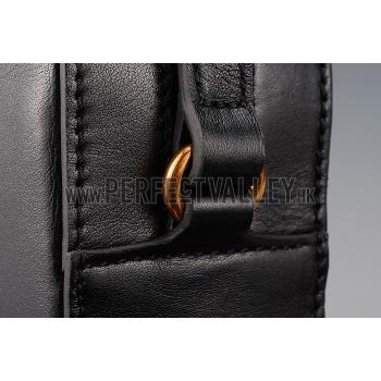 Cheap Gucci Bee Detail Black Leather Bag