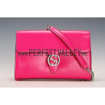 Gucci Interlocking Medium Shoulder Bag Fuchsia