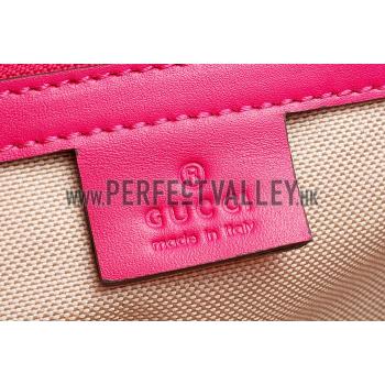 Gucci Interlocking Medium Shoulder Bag Fuchsia