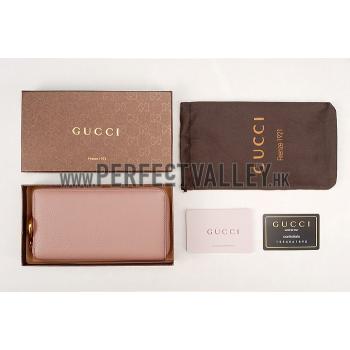 Gucci Marmont Leather Wallet Peach