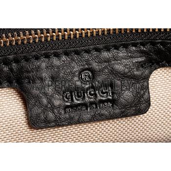 Gucci Miss Bamboo Studded Bag Black