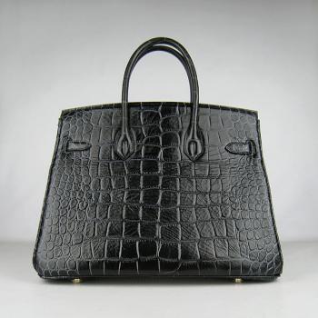 Hermes Birkin 6089 Ladies Crocodile Black Handbag