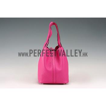 Replica Hermes Picotin MM Fuchsia 607503