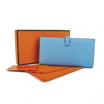 Cheap Hermes Wallet H008 Ladies Wallet Blue