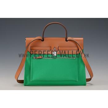 Hermes Herbag Green