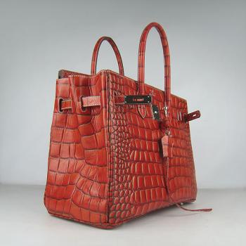 Cheap Hermes Birkin 6089 Ladies Crocodile Orange Bag