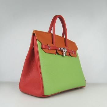 Hermes Birkin 6089 Cow Leather Orange Bag Replica