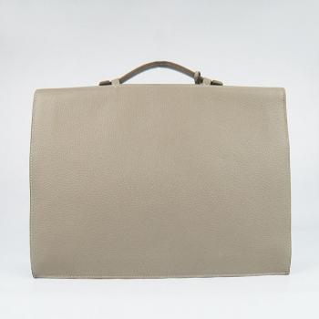 Cheap Cheap Hermes Briefcases 2813 Cow Leather Grey