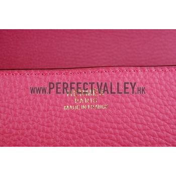 Replica Hermes Constance Pink with Golden Buckle