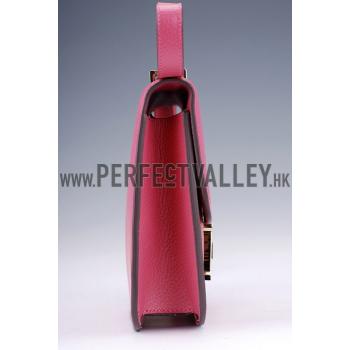 Replica Hermes Constance Pink with Golden Buckle