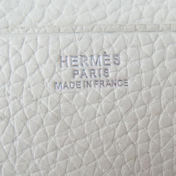 Hermes Wallet H014 Cow Leather Beige