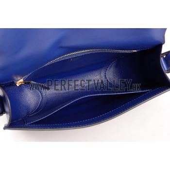 Hermes Cherche Midi Blue Bag