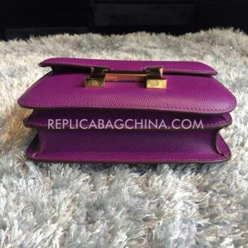 Replica Hermes Constance Messenger Bag Purple