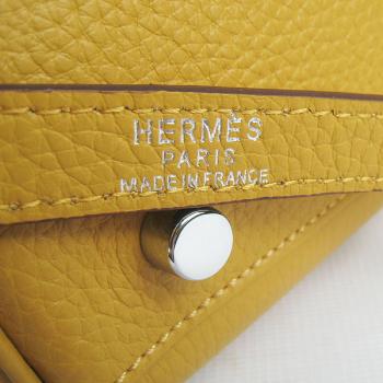 Hermes Kelly 6108 Ladies Cow Leather Yellow