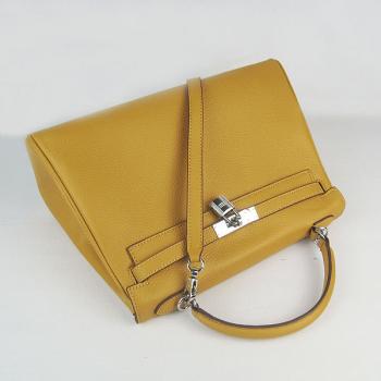 Hermes Kelly 6108 Ladies Cow Leather Yellow