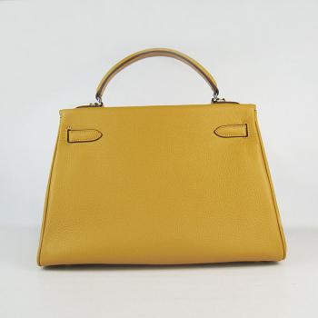 Hermes Kelly 6108 Ladies Cow Leather Yellow