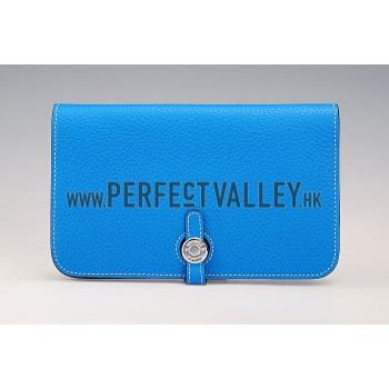 Hermes Dogon Wallet Blue Hydra 18926632