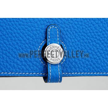 Hermes Dogon Wallet Blue Hydra 18926632