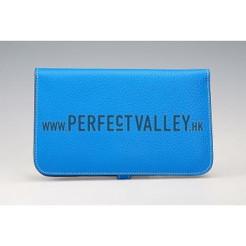 Hermes Dogon Wallet Blue Hydra 18926632