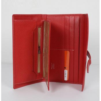 Hermes Wallet H2035 Wallet Lambskin Red