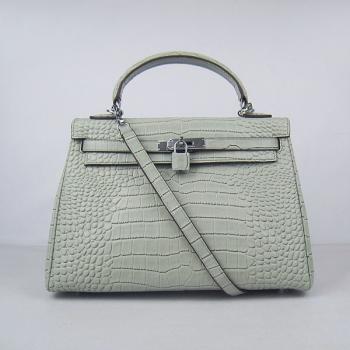 Hermes Kelly 6108 Ladies 2way Grey Bag