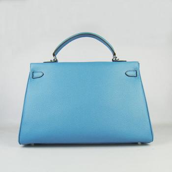 Hermes Kelly 6308 Ladies 2way Blue Bag Replica