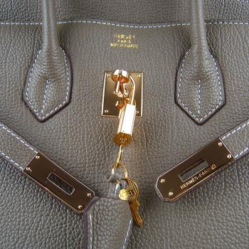 Hermes Birkin 6089 Ladies Handbag Grey