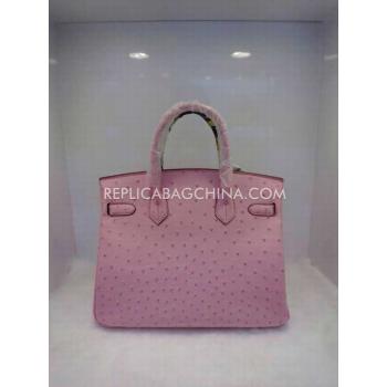 Hermes Handbag Genuine Leather Pink