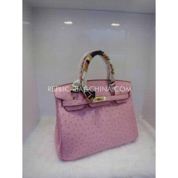 Hermes Handbag Genuine Leather Pink