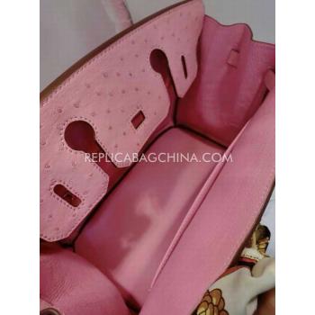 Hermes Handbag Genuine Leather Pink