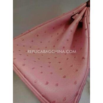 Hermes Handbag Genuine Leather Pink