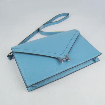 Hermes  bags H021 Ladies Cow Leather Blue