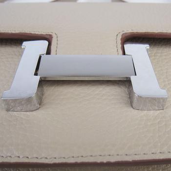 Hermes Constance H020 Cross Body Bag Cow Leather Grey