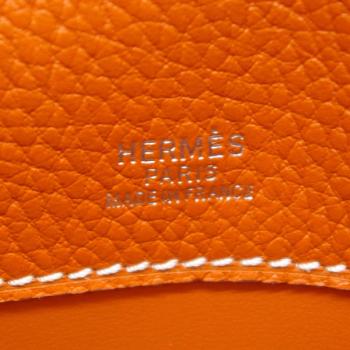 Cheap Hermes Clutches HK22 Briefcase Cow Leather Orange