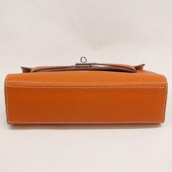 Cheap Hermes Clutches HK22 Briefcase Cow Leather Orange