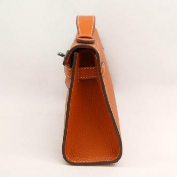 Cheap Hermes Clutches HK22 Briefcase Cow Leather Orange