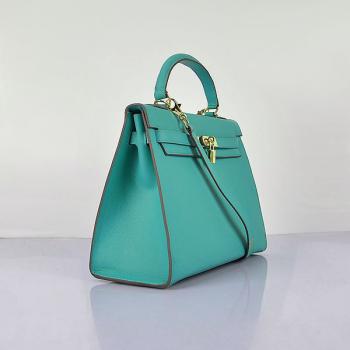 Hermes Original leather 6108 2way Lambskin Green