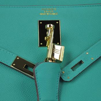 Hermes Original leather 6108 2way Lambskin Green