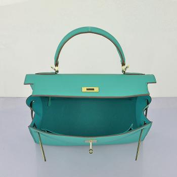 Hermes Original leather 6108 2way Lambskin Green