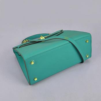 Hermes Original leather 6108 2way Lambskin Green