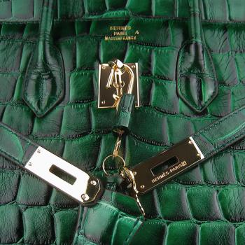 Hermes Birkin 6089 Ladies Green Handbag