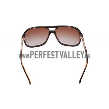 Hermes Aviator With Hermes Logo Brown Sunglasses 307851