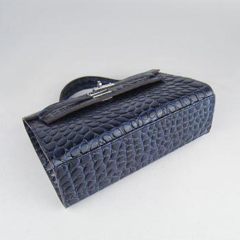 Hermes Clutches H008 Ladies Crocodile Blue