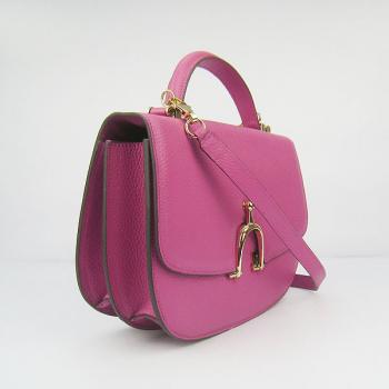 Hermes Stirrup bag 8088 2way Cow Leather Pink Replica