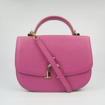 Hermes Stirrup bag 8088 2way Cow Leather Pink Replica