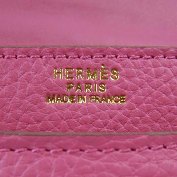 Hermes Stirrup bag 8088 2way Cow Leather Pink Replica