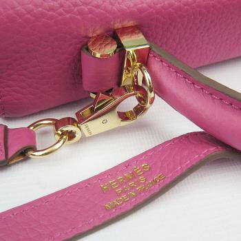 Hermes Stirrup bag 8088 2way Cow Leather Pink Replica